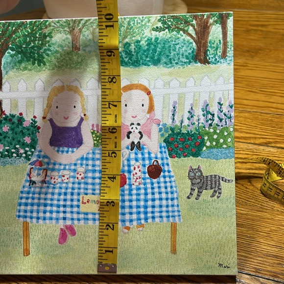 Oopsy Daisy children’s art on canvas by Mari Takabayashi.Girls at lemonade stand - Picture 5 of 11